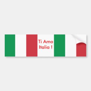 Sticker met vlag van Italië