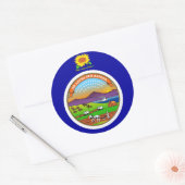 Sticker met vlag van Kansas (Envelop)