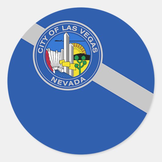 Sticker met vlag van Las Vegas, Verenigde Staten (Voorkant)