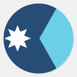 Sticker met vlag van Minnesota, VS