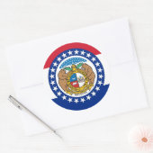 Sticker met vlag van Missouri (Envelop)