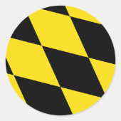 Sticker met vlag van München, Duitsland (Voorkant)