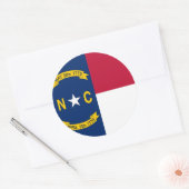 Sticker met vlag van North Carolina (Envelop)