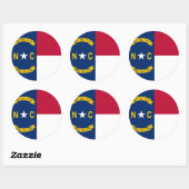 Sticker met vlag van North Carolina (Vel)