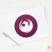 Sticker met vlag van Phoenix City, Arizona (Envelop)