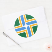 Sticker met vlag van Portland, deelstaat Oregon, V (Envelop)