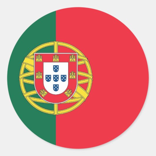 Sticker met vlag van Portugal (Voorkant)