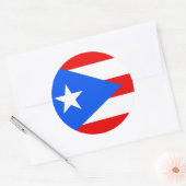 Sticker met vlag van Puerto Rico (Envelop)