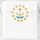 Sticker met vlag van Rhode Island (Tas)