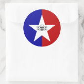 Sticker met vlag van San Antonio, VS (Tas)