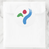 Sticker met vlag van Seoul, Zuid-Korea (Tas)