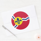 Sticker met vlag van St. Louis, Missouri (Envelop)
