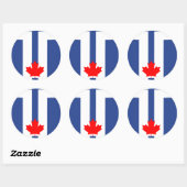 Sticker met vlag van Toronto, Canada (Vel)