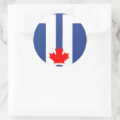 Sticker met vlag van Toronto, Canada (Tas)