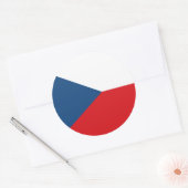 Sticker met vlag van Tsjechië (Envelop)