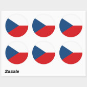 Sticker met vlag van Tsjechië (Vel)