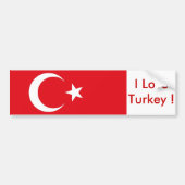 Sticker met vlag van Turkije (Voorkant)