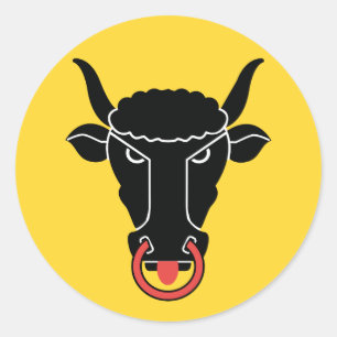 Sticker met vlag van Uri, Zwitserland