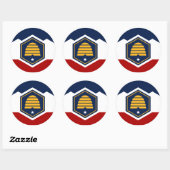 Sticker met vlag van Utah, VS (Vel)