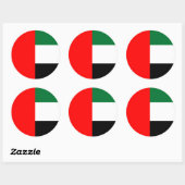 Sticker met vlag van Verenigde Arabische Emiraten (Vel)