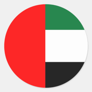 Sticker met vlag van Verenigde Arabische Emiraten