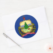 Sticker met Vlag van Vermont (Envelop)