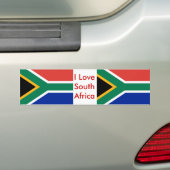 Sticker met vlag van Zuid-Afrika (Op auto)