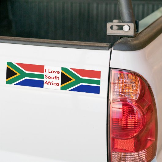Sticker met vlag van Zuid-Afrika (Op Truck)