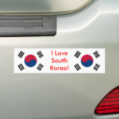 Sticker met vlag van Zuid-Korea (Op auto)
