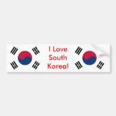 Sticker met vlag van Zuid-Korea (Voorkant)