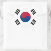 Sticker met vlag van Zuid-Korea (Tas)