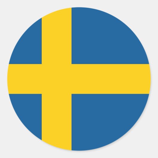Sticker met vlag van Zweden (Voorkant)