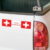 Sticker met vlag van Zwitserland (Op Truck)