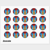 Sticker met vleugelvleugelvleugel (Vel)