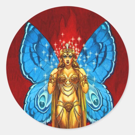Sticker met vleugelvleugelvleugel (Voorkant)