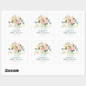 Sticker met wilde bloemen bedankje (Vel)