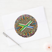 Sticker met Zuid-Afrikaanse kleuren Design (Envelop)