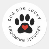 Sticker met zwarte poot (Voorkant)