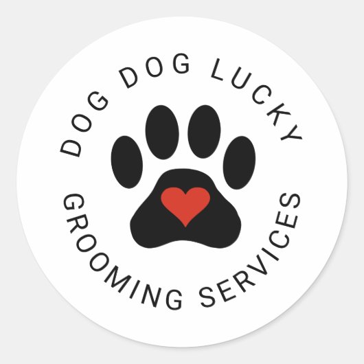 Sticker met zwarte poot (Voorkant)