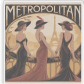 Sticker Metropolitan Art Nouveau (Voorkant)