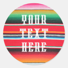 sticker Mexicaans mexico poncho serape achtergrond