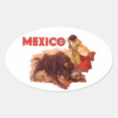 Sticker Mexico Reizen Sticker Stierenvechten (Voorkant)