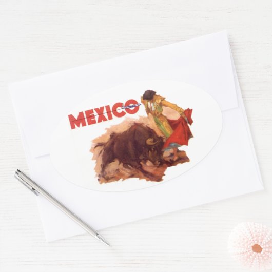 Sticker Mexico Reizen Sticker Stierenvechten (Envelop)