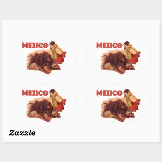 Sticker Mexico Reizen Sticker Stierenvechten (Vel)