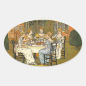  Sticker Middag Tuin Thee Party Sticker (Voorkant)