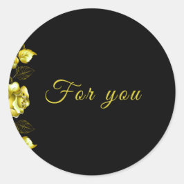 Sticker-Midnight Elegance collection Ronde Sticker