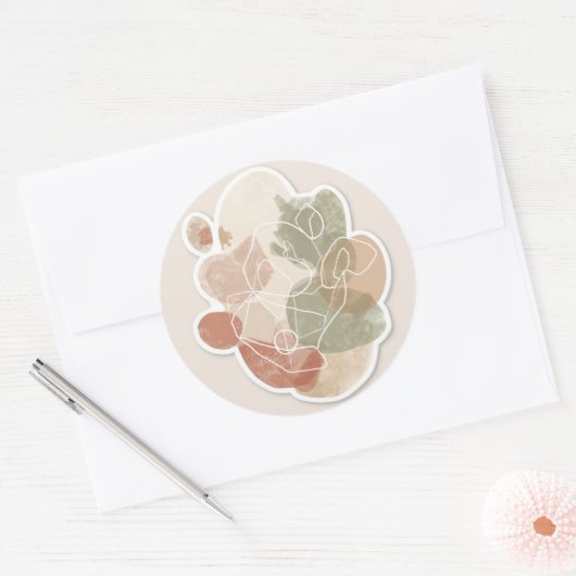 Sticker Minimale Abstracte vormen (Envelop)