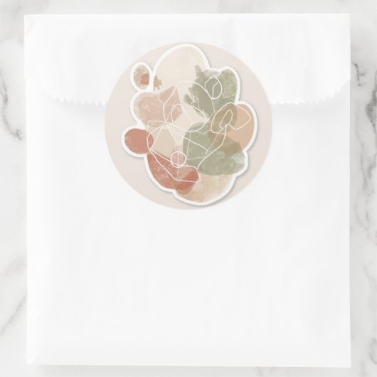 Sticker Minimale Abstracte vormen (Tas)