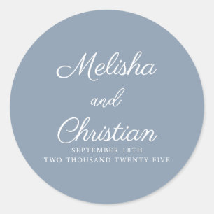 Sticker minimalistische bruiloft