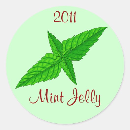 Sticker Mint Jelly Jam Home Inblikken Jar Circles (Voorkant)
